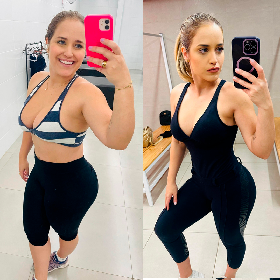 Antes e depois — transformação real WeFit