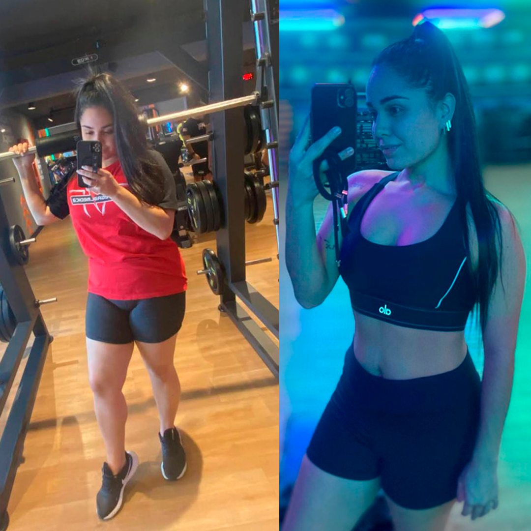 Antes e depois — transformação real WeFit